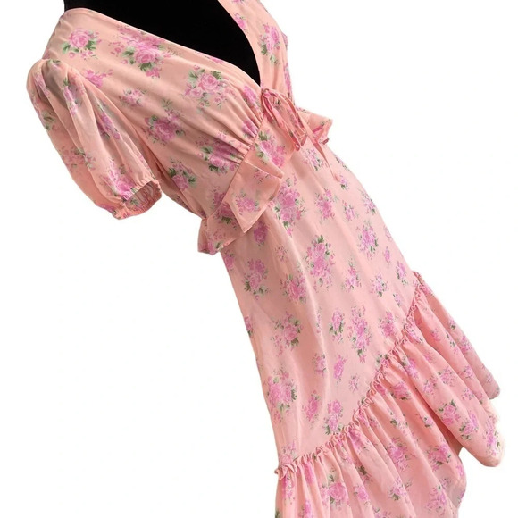 LoveShackFancy x Target Fleur Midi Dress Barbie BarbieCore - Picture 3 of 11